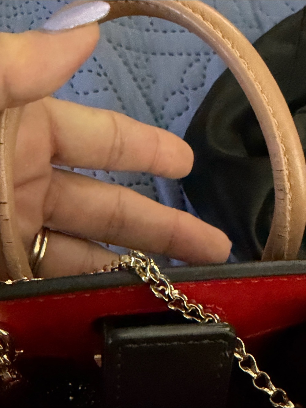 Christian Louboutin Black Leather Nano 2 Way Spike Paloma Tote - Picture 16 of 16